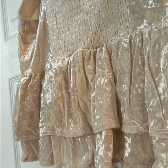 American Eagle Outfitters Cream Velvet Camisole - Picture 3 of 5